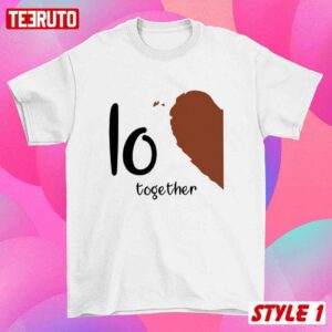 Love Together Forever Valentine Matching Couple Heart T Shirt 3