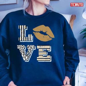 Love Valentine Leopard Lips Valentine’s Day Unisex T-Shirt