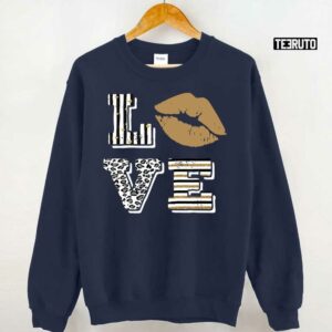 Love Valentine Leopard Lips Valentines Day Unisex T Shirt 3
