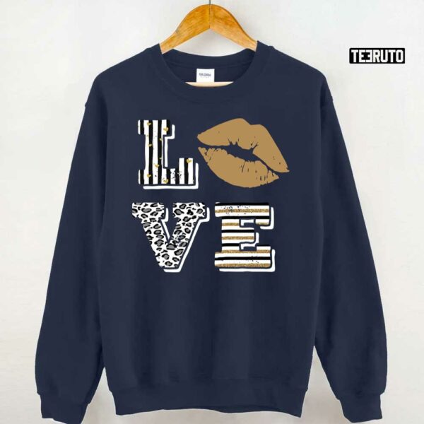 Love Valentine Leopard Lips Valentine’s Day Unisex T-Shirt