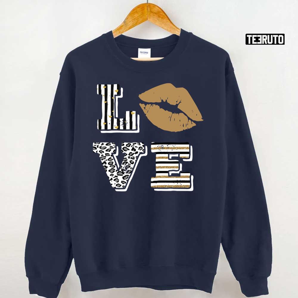 Love Valentine Leopard Lips Valentine's Day Unisex T-Shirt Love Valentine Leopard Lips Valentine's Day Unisex T-Shirt