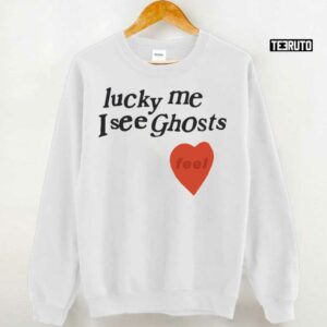 Lucky Me I See Ghosts Heart Unisex T Shirt 3