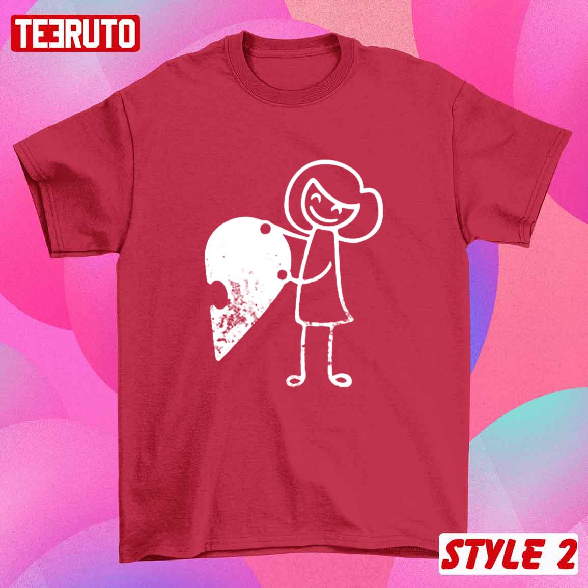 Matching Couple Valentine Hearts T-Shirt Matching Couple Valentine Hearts T-Shirt