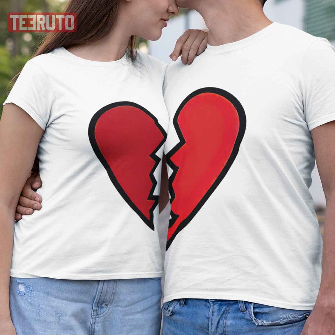 Matching Heart Couple Valentine T-Shirt Matching Heart Couple Valentine T-Shirt