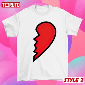 Matching Heart Couple Valentine T Shirt 3