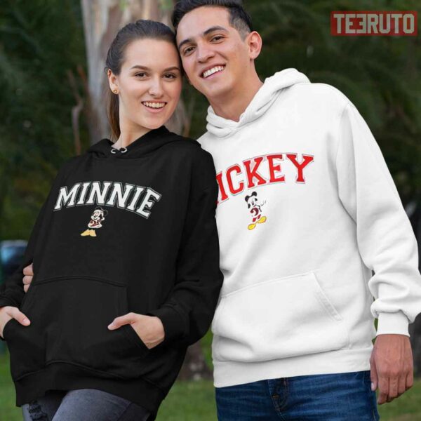 Mickey And Minnie Disney College Styles Matching Couple Hoodie