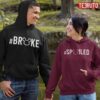 Mickey Minnie Mouse Spoiled And Broke Couple Matching Hoodie