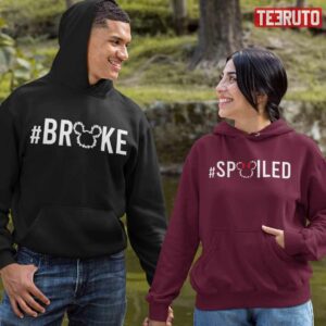 Mickey Minnie Mouse Spoiled And Broke Couple Matching Hoodie