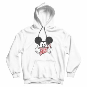Mickey Mouse Thug Life Gangster Middle Finger Hoodie