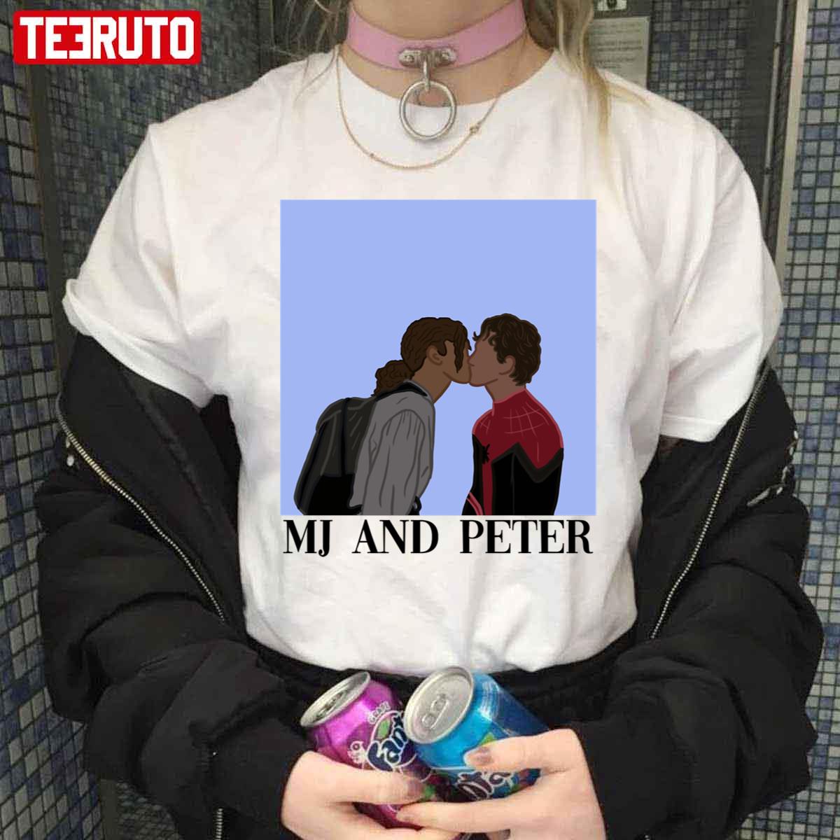 Mj And Peter Art Kissing Unisex T-Shirt Mj And Peter Art Kissing Unisex T-Shirt