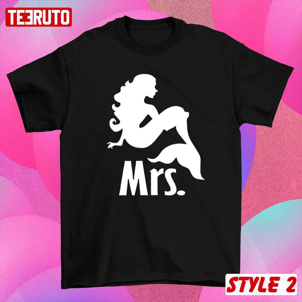 Mr And Mrs Mermaid Matching Couple Valentiine Unisex Sweatshirt Mr And Mrs Mermaid Matching Couple Valentiine Unisex Sweatshirt