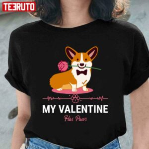 My Valentine Has 4 Paws My Corgi Dog Unisex Sweatshirt 4