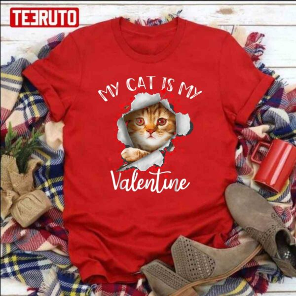 My Valentine Has Paws Cute Cat Unisex Sweatshirt