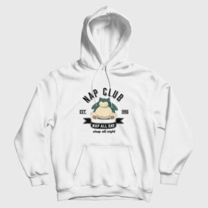 Nap Club Snorlax Nap All Day Sleep All Night Pokemon Hoodie