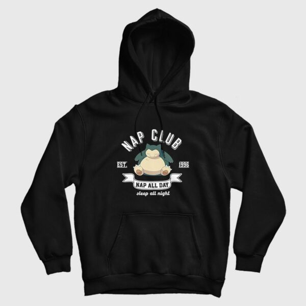 Nap Club Snorlax Nap All Day Sleep All Night Pokemon Hoodie