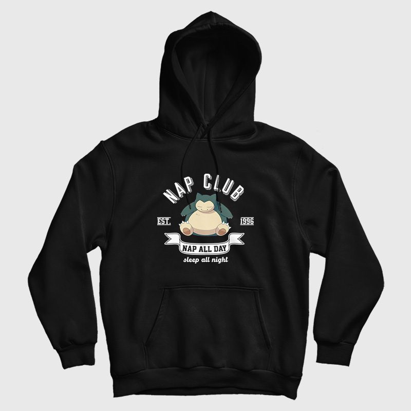 Nap Club Snorlax Nap All Day Sleep All Night Pokemon Hoodie Nap Club Snorlax Nap All Day Sleep All Night Pokemon Hoodie