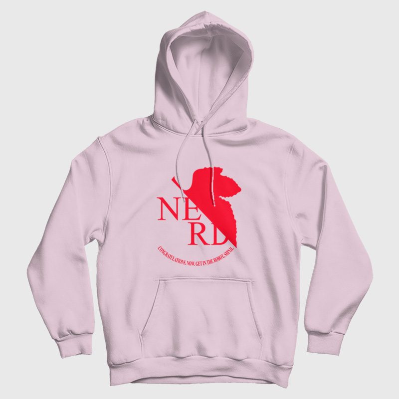 Nerd Neon Genesis Evangelion Nerv Logo Parody Hoodie Nerd Neon Genesis Evangelion Nerv Logo Parody Hoodie