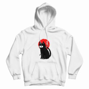 Ninja Cat Black Hoodie