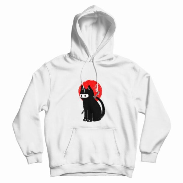 Ninja Cat Black Hoodie
