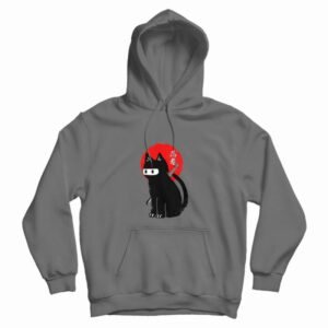Ninja Cat Black Hoodie