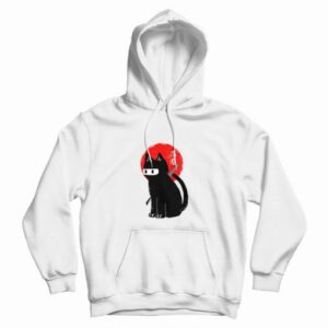Ninja Cat Black Hoodie 3