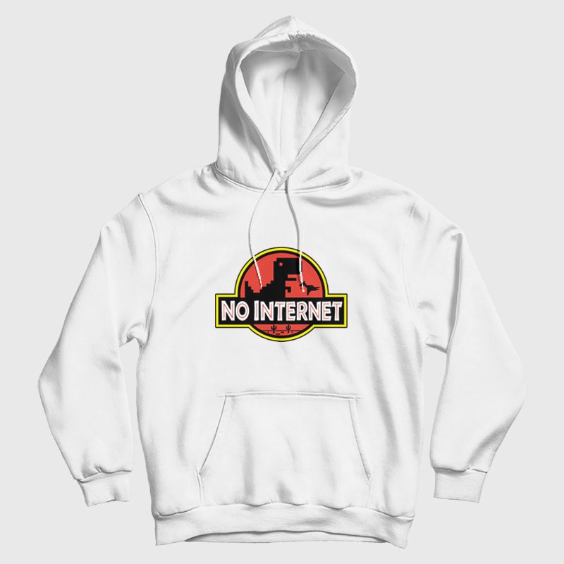 No Internet Jurassic Park Parody Hoodie No Internet Jurassic Park Parody Hoodie