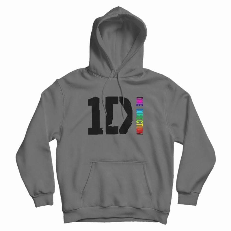 One Direction Logo World Rainbow Hoodie One Direction Logo World Rainbow Hoodie