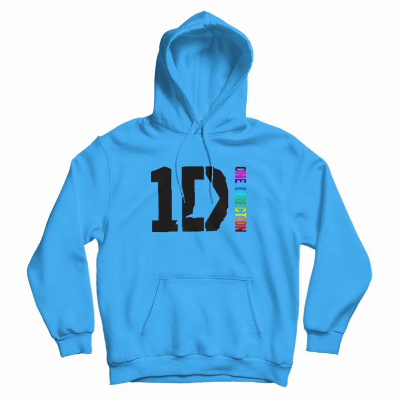 One Direction Logo World Rainbow Hoodie One Direction Logo World Rainbow Hoodie