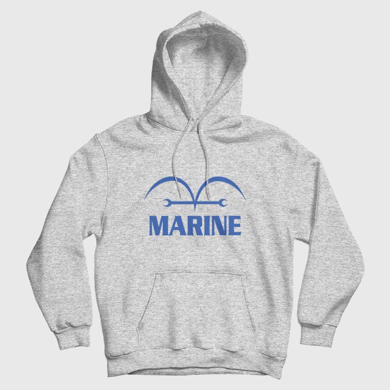 One Piece Marine Logo Hoodie One Piece Marine Logo Hoodie