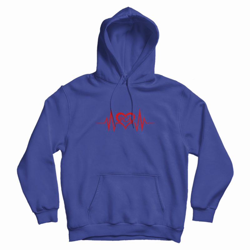 Pca Heartbeat Design Hoodie Pca Heartbeat Design Hoodie