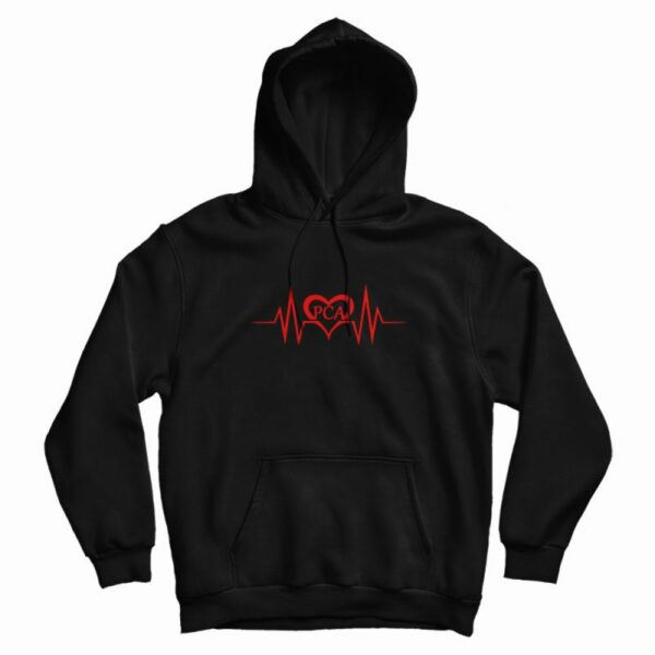 Pca Heartbeat Design Hoodie