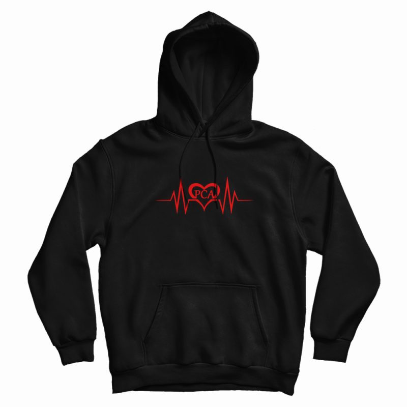 Pca Heartbeat Design Hoodie Pca Heartbeat Design Hoodie