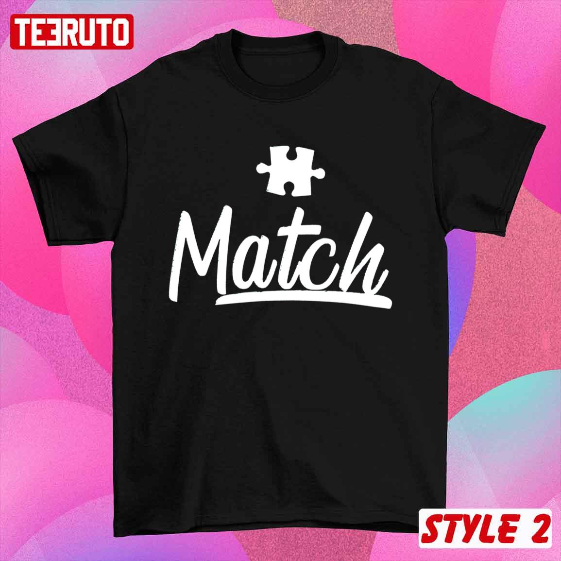 Perfect Heart Match Puzzle Couple Matching Valentine Sweatshirt Perfect Heart Match Puzzle Couple Matching Valentine Sweatshirt