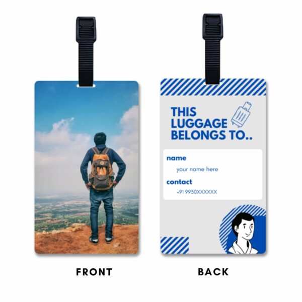 Personalised Pack Of 2 Luggage Tag For Couple