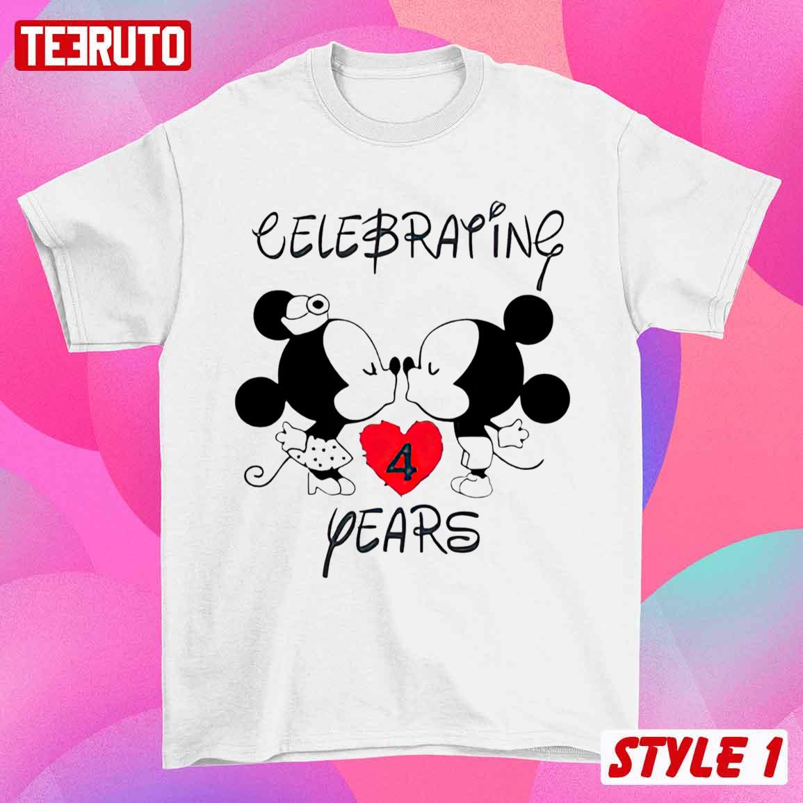 Personalize Mickey Minnie Celebrating Anniversary Husband And Wife Matching T-Shirt Personalize Mickey Minnie Celebrating Anniversary Husband And Wife Matching T-Shirt