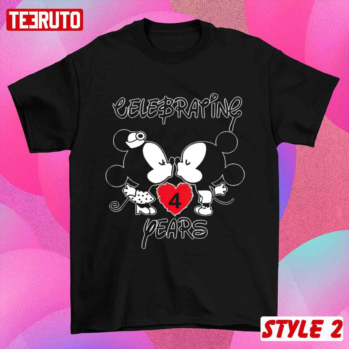 Personalize Mickey Minnie Celebrating Anniversary Husband And Wife Matching T-Shirt Personalize Mickey Minnie Celebrating Anniversary Husband And Wife Matching T-Shirt