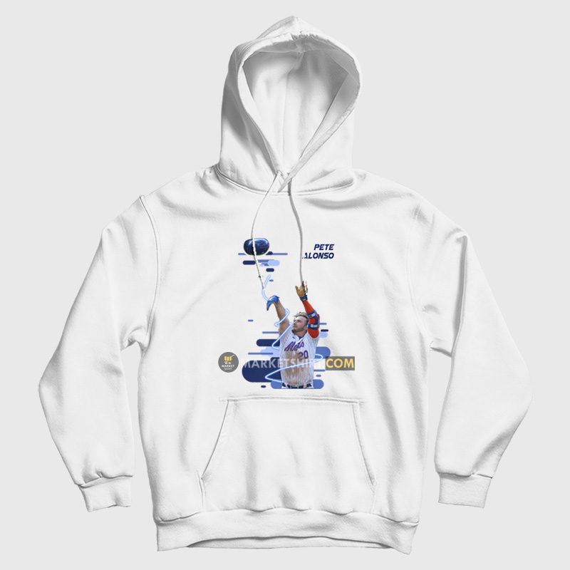 Pete Alonso Jumpshot Walk-Off Homer Celebration Hoodie Pete Alonso Jumpshot Walk-Off Homer Celebration Hoodie