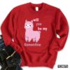 Pink Lalma Valentine Will You Be My Llamentine 2022 Unisex Sweatshirt