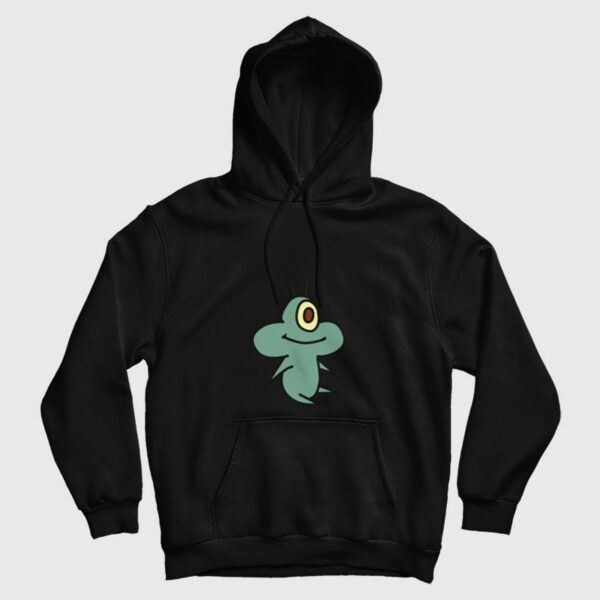 Plankton Eating Popcorn Hoodie Spongebob