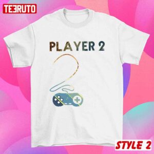 Player 1 And 2 Gamer Consules PS5 Valentine Couple Matching T Shirt 3