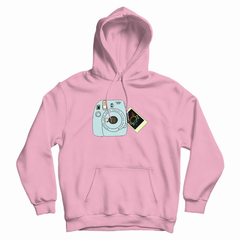 Polaroid Camera And Galaxy Hoodie Polaroid Camera And Galaxy Hoodie