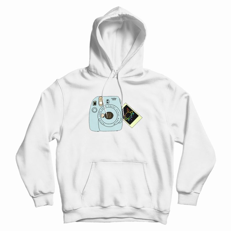 Polaroid Camera And Galaxy Hoodie Polaroid Camera And Galaxy Hoodie