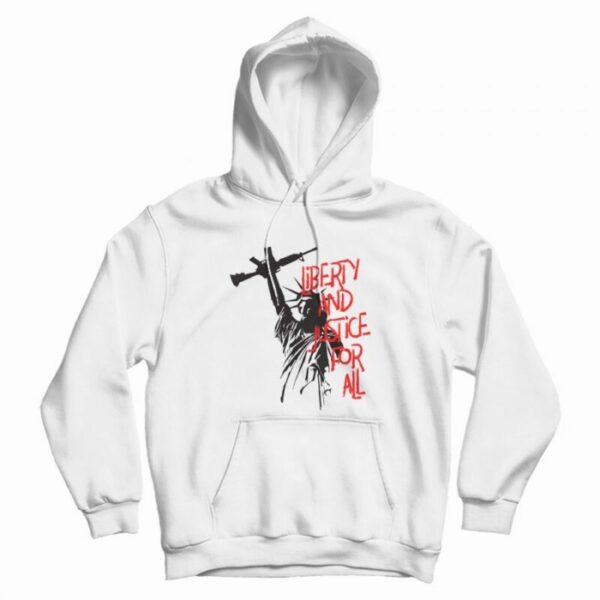 Pro Liberty and Justice For All  Gun Rights Hoodie