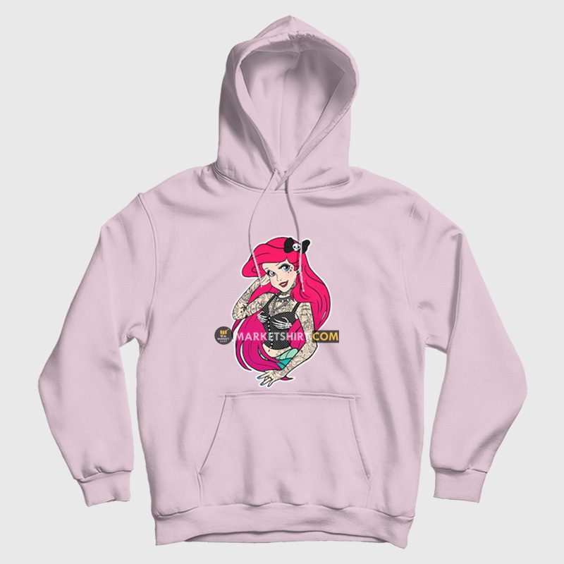 Punk Ariel The Little Mermaid Hoodie Punk Ariel The Little Mermaid Hoodie