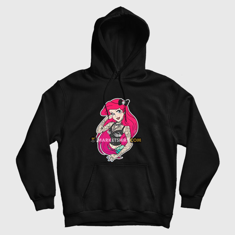 Punk Ariel The Little Mermaid Hoodie Punk Ariel The Little Mermaid Hoodie
