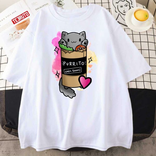 Purrito Cute Cat Art Unisex T-Shirt