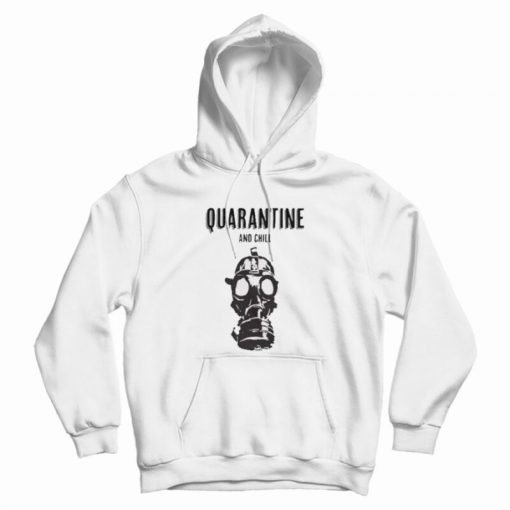 Quarantine and Chill Face Mask Hoodie Quarantine and Chill Face Mask Hoodie