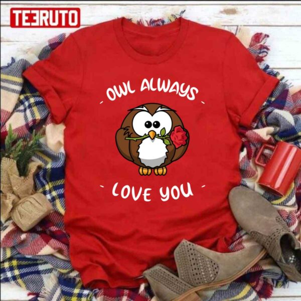 Quote Valentine’s Day Owl Always Love You Unisex Sweatshirt