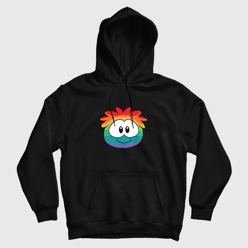 Rainbow Puffle Club Penguin Hoodie Rainbow Puffle Club Penguin Hoodie