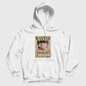 Roronoa Zoro Wanted Poster One Piece Hoodie 1